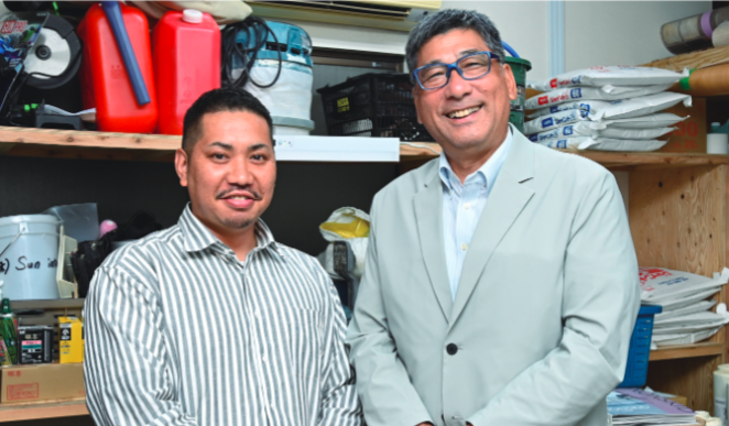 樋口社長と駒田徳広様の対談写真